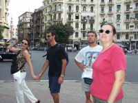 Touristes  pieds