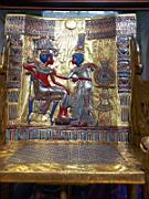 Le trne royal, montrant le pharaon avec sa reine