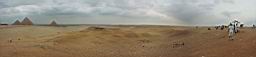 Vue gnrale sur le plateau de Giza